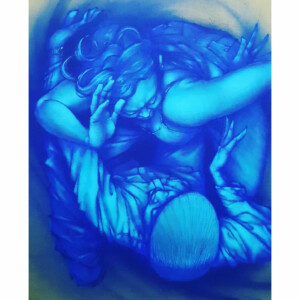 Syncopated symbiosis<br>
180 x 140 cm - 2017<br>
Pastel et acrylique sur toile de lin<br>
Pastel and acrylic on linen canvas<br>
<span style="color: darkgreen;">DISPONIBLE</span>